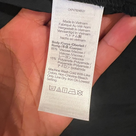 Madewell Black Notched Collar Ribbed Button Down - Picture 7 of 8